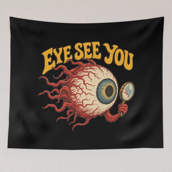 Item preview, Eye See You Creepy Eyeball designed and sold by Pandaburba.