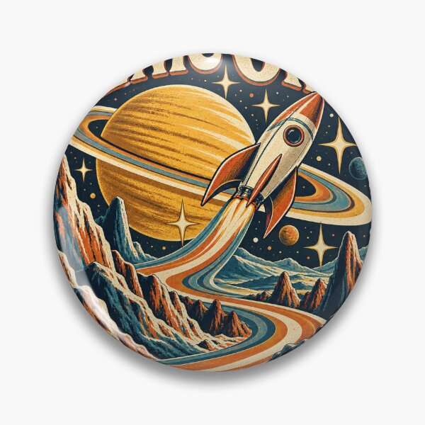Item preview, Scenic Orbit Retro Rocket Space Adventure designed and sold by SFArts.