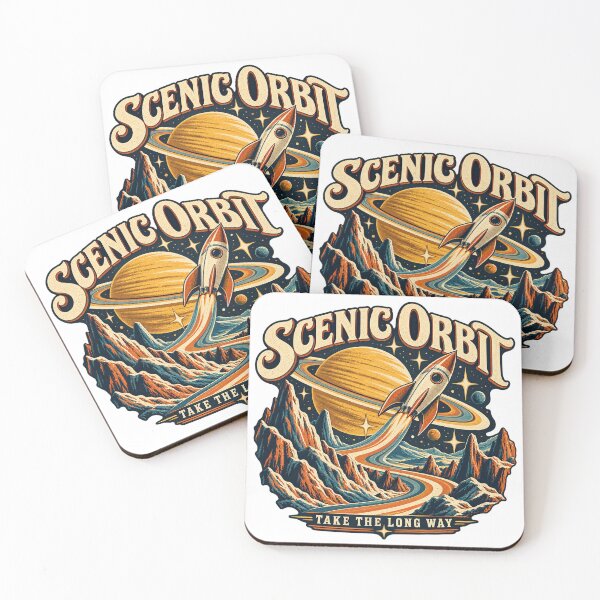 Item preview, Scenic Orbit Retro Rocket Space Adventure designed and sold by SFArts.