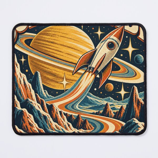 Item preview, Scenic Orbit Retro Rocket Space Adventure designed and sold by SFArts.