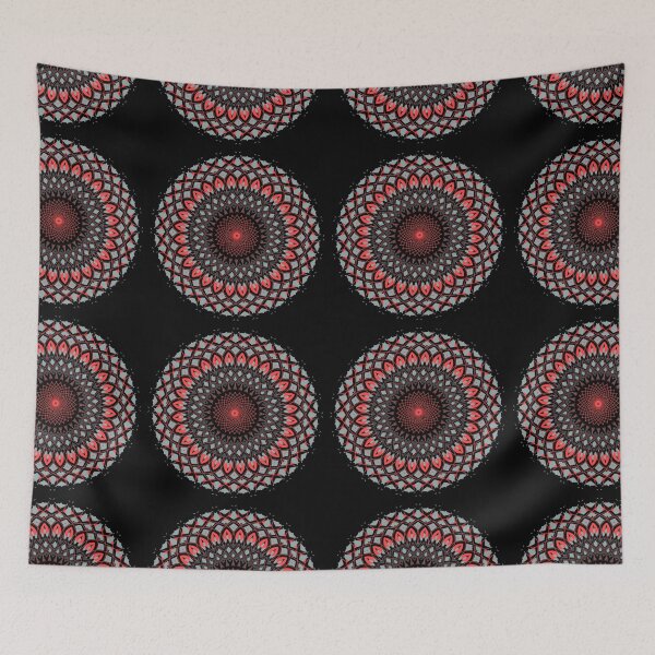 Item preview, Psychedelic Neon Mandala - Iridescent Crystal Sacred Geometry Art designed and sold by Akashdigiart.