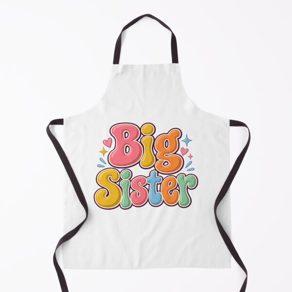 Item preview, Big Sister Colorful Bubble Letters designed and sold by Watercolorsart.