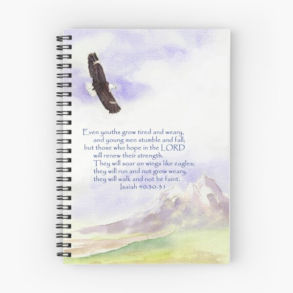Item preview, Hope & Strength, Isaiah 40:30-31  designed and sold by Diane Hall Watercolors.