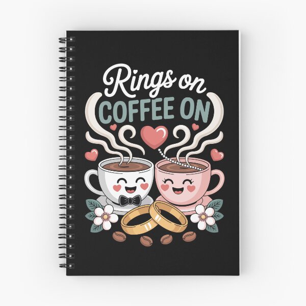 Item preview, Rings On Coffee On – Cute Wedding Newlyweds Coffee Art designed and sold by jkrphoto.