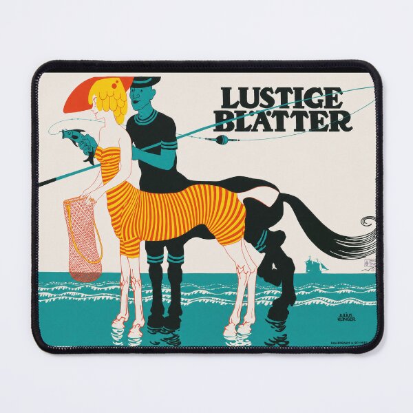 Item preview, Lustige Blätter Centaur Fishing 1900 designed and sold by artofuniverse.