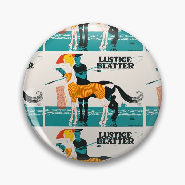 Item preview, Lustige Blätter Centaur Fishing 1900 designed and sold by artofuniverse.