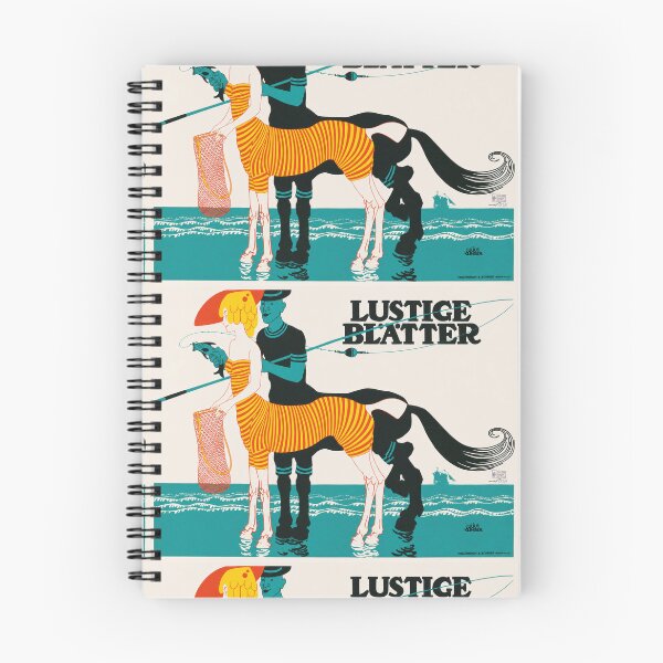 Item preview, Lustige Blätter Centaur Fishing 1900 designed and sold by artofuniverse.