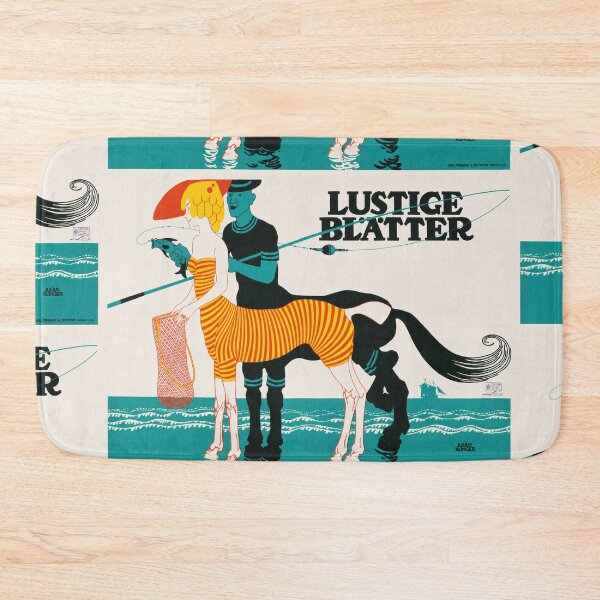 Item preview, Lustige Blätter Centaur Fishing 1900 designed and sold by artofuniverse.