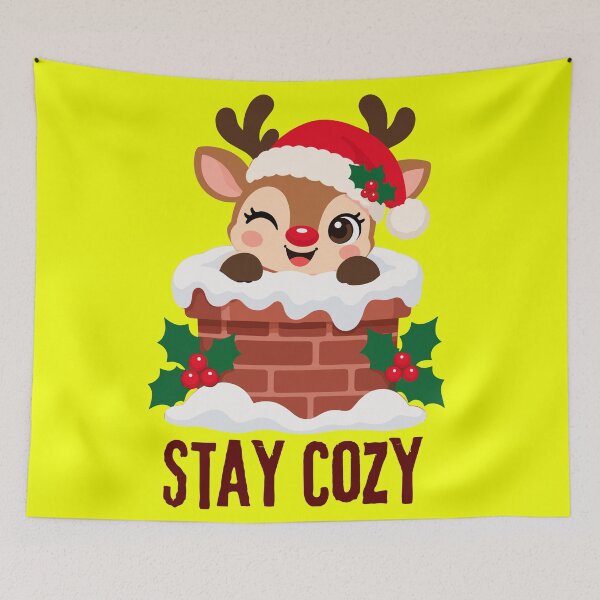 Item preview, Cute Reindeer Stay Cozy Winter - Christmas Holiday Gift designed and sold by stormk10.