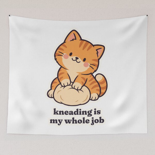 Item preview, Orange Cat Kneading Is My Whole Job Sourdough designed and sold by OuqCreations.