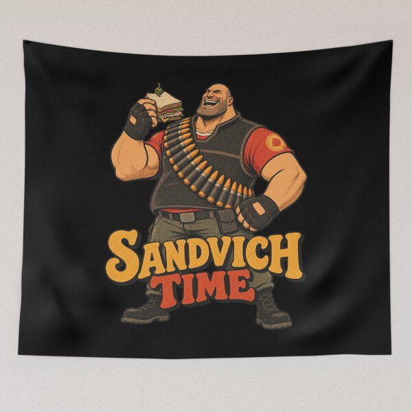 Artikelvorschau, Schweres TF2-Sandwich-Zeit entworfen und verkauft von Pandaburba.