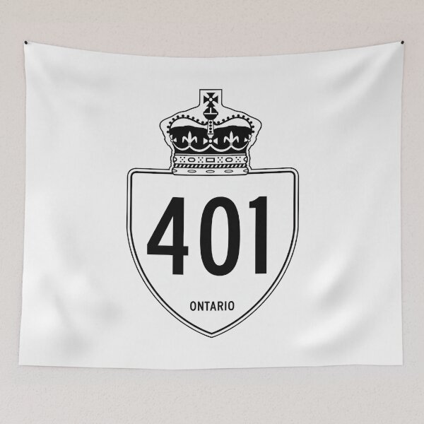 Item preview, Ontario Highway 401 – Vintage Canadian Highway Road Sign designed and sold by NewNomads.