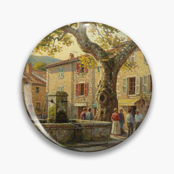 Item preview, Village square (Lozère - France) designed and sold by jefboutique6150.