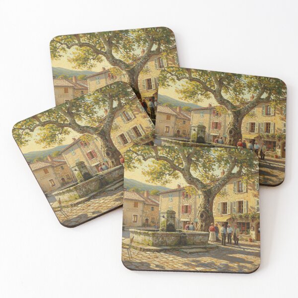 Item preview, Village square (Lozère - France) designed and sold by jefboutique6150.