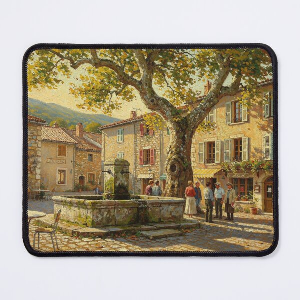 Item preview, Village square (Lozère - France) designed and sold by jefboutique6150.