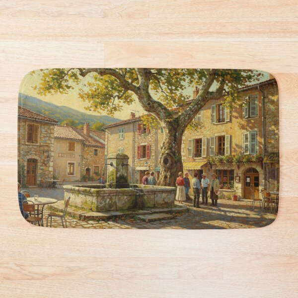 Item preview, Village square (Lozère - France) designed and sold by jefboutique6150.