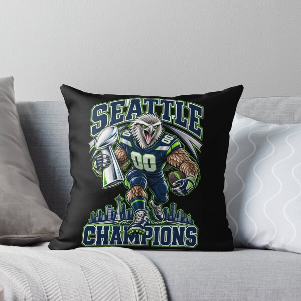 Item preview, Seattle Champions Eagle Running with Trophy Action designed and sold by choudane.