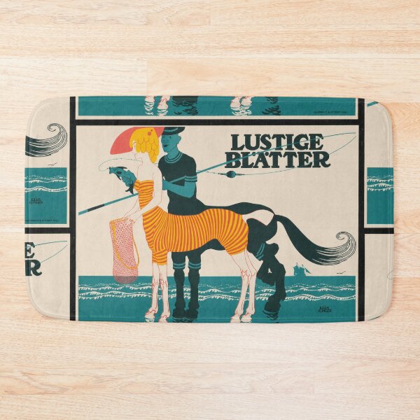 Item preview, Lustige Blätter Centaur Fishing 1910 designed and sold by artofuniverse.