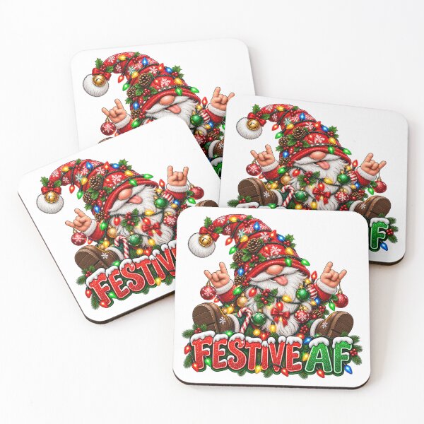 Item preview, Funny Christmas Gnome Festive AF Holiday Humor designed and sold by J-CCreations.