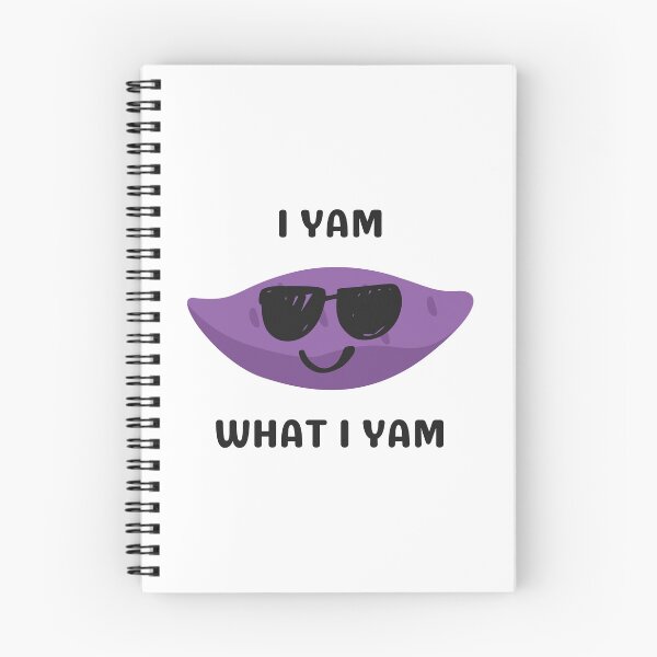 Item preview, I Yam What I Yam Funny Yam Pun Cool Purple Yam with Sunglasses Design designed and sold by HYPNK.