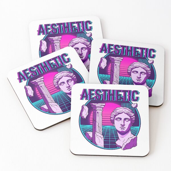 Item preview, Vaporwave Aesthetic Classical Greek Architecture Neon Retro designed and sold by MarCinu Art.