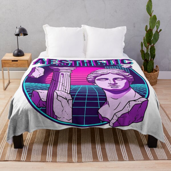 Item preview, Vaporwave Aesthetic Classical Greek Architecture Neon Retro designed and sold by MarCinu Art.