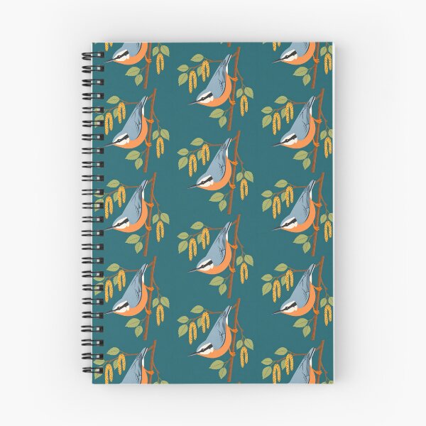 Item preview, Copy of Red-breasted Nuthatch and Birch Catkins designed and sold by DIYdaddie.