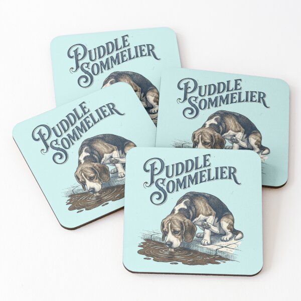 Item preview, Puddle Sommelier Funny Gross Dog Humor Beagle Lover Gift designed and sold by FurRealStudioCo.