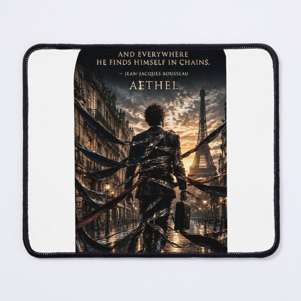 Item preview, Rousseau — "Man is born free..." ​Conceit: Urban and dramatic aesthetics of Paris under the sun, focused on the dilemma of individual freedom and modern moorings. designed and sold by Roseleals.