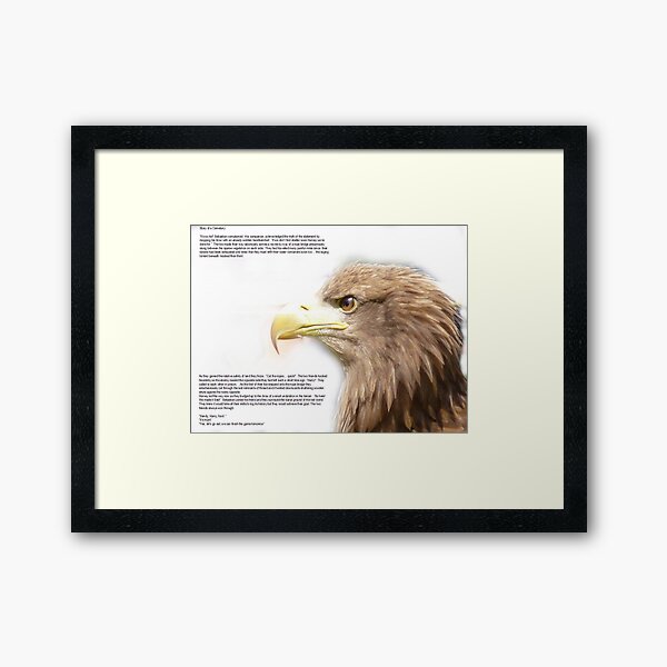 story of a cemetary Framed Art Print
