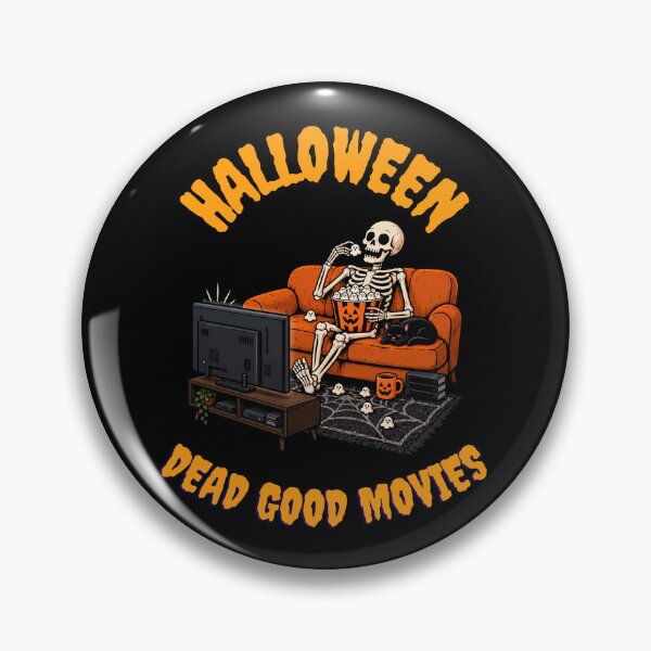 Item preview, Halloween Dead Good Movies Funny Skeleton Movie Night designed and sold by ivonova.