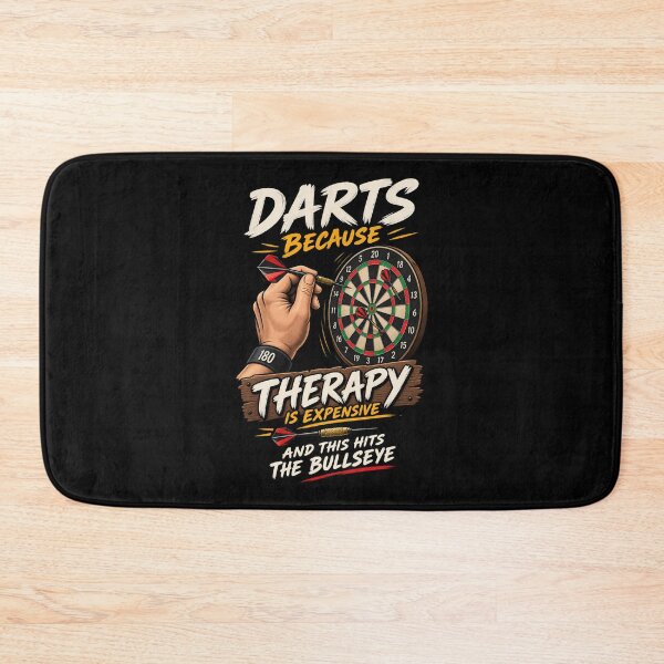 Item preview, Darts Because Therapy Is Expensive – Funny Dartboard Bullseye designed and sold by SidTastic .