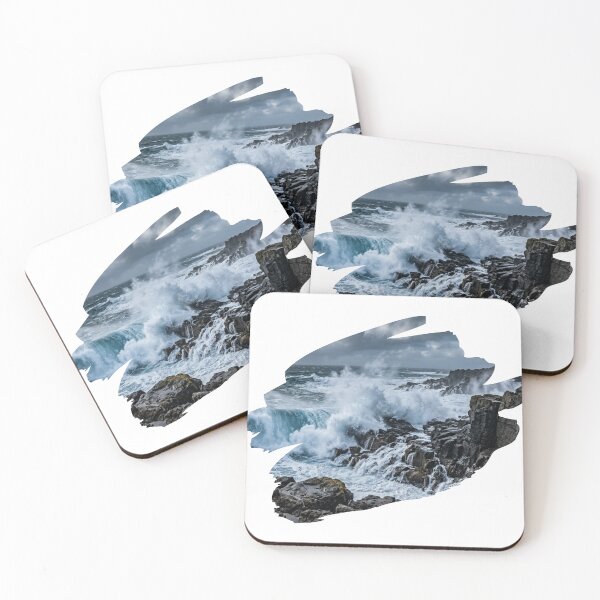 Item preview, Ocean's Fury on Jagged Rocks designed and sold by very-simple.
