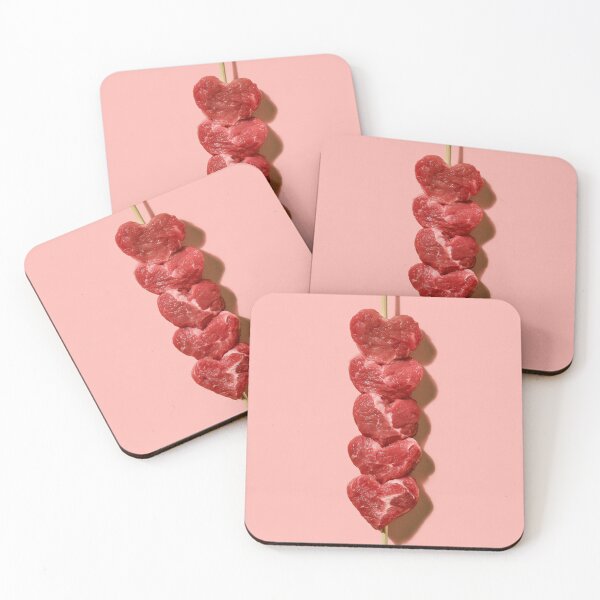 Item preview, Heart-Shaped Meat Skewer – Funny Meat Lover & Butcher Design designed and sold by WordPlayStudio.