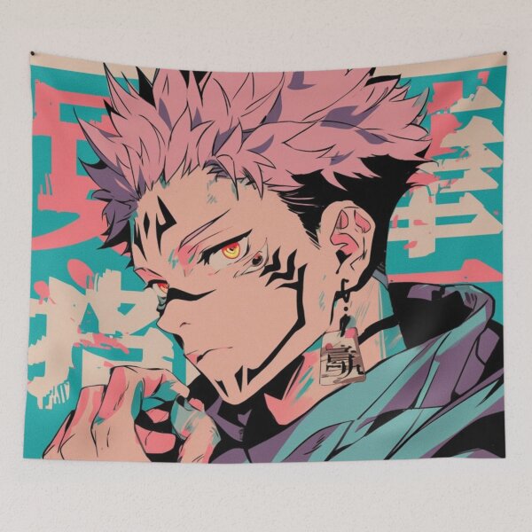 Artikelvorschau, Sukuna Intense Close-Up – Jujutsu Kaisen Art entworfen und verkauft von frantuliuss.