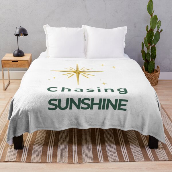 Item preview, Chasing Sunshine – Nature Inspired Botanical Quote designed and sold by J-Nature-Vibes.