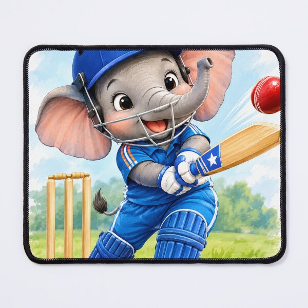 Item preview, Cute elephant cricket player. designed and sold by urbanshop7.