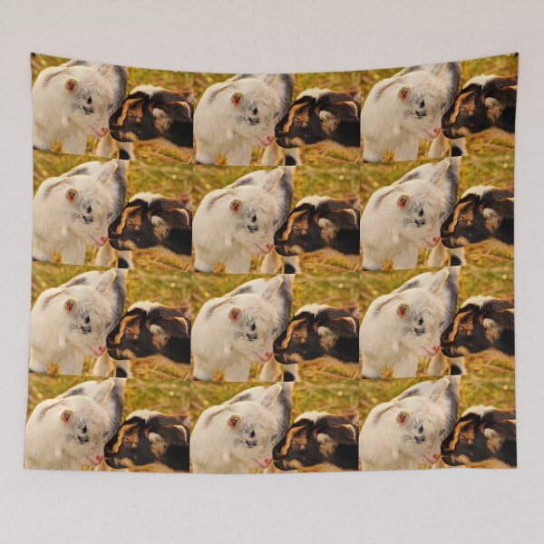 Item preview, Two Baby Goats in a Field designed and sold by Savannah Gibbs.
