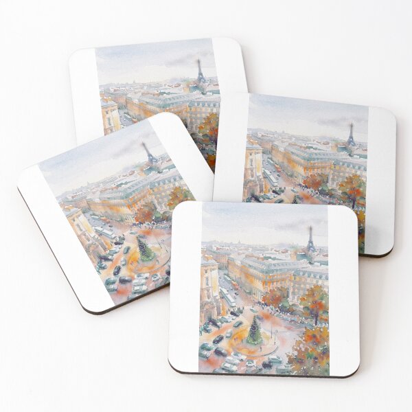 Item preview, Paris, Christmas Tree Roundabout and Eiffel Tower designed and sold by caracatita75.
