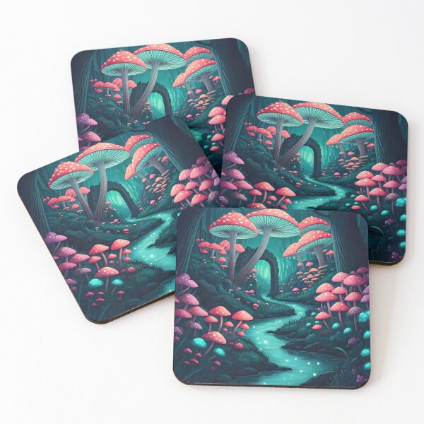 Item preview, Cozy and Quaint Magical Mushroom Forest designed and sold by Fanta-sticky.