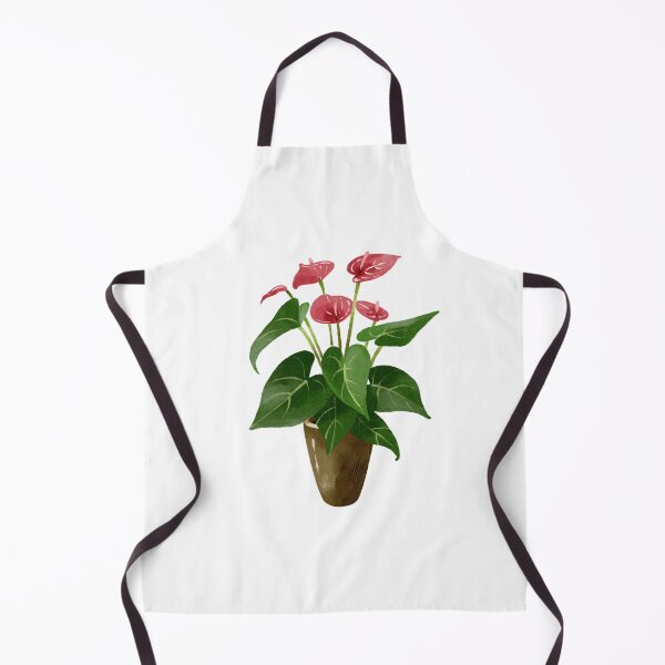 Item preview, Watercolor Red Anthurium Plant in Pot designed and sold by Ms. Iryna.