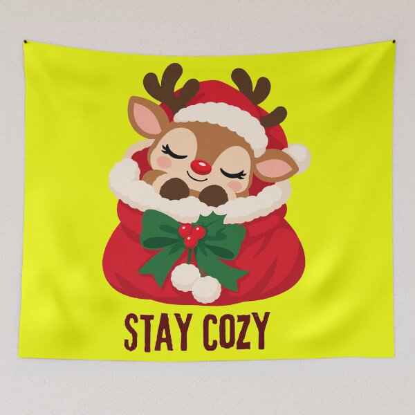 Item preview, Cute Reindeer Stay Cozy Winter - Christmas Holiday Gift designed and sold by stormk10.