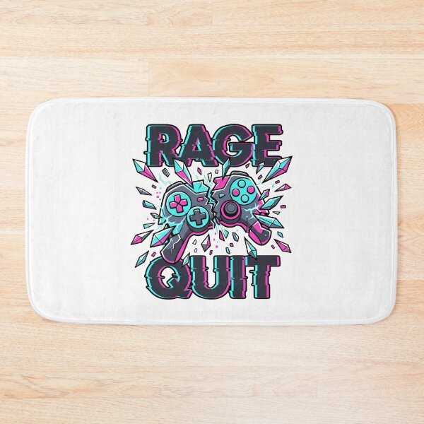 Item preview, Rage Quit Broken Controller Neon Glitch Gamer designed and sold by MarCinu Art.