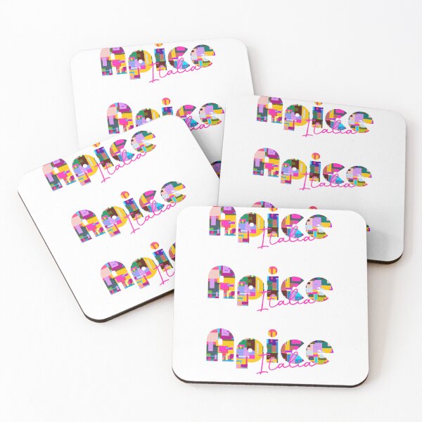 Item preview, Apice, Benevento, Italy, Italia, colorful typography design for travellers designed and sold by Wanderful-roads.