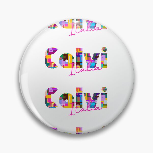 Item preview, Calvi, Benevento, Italy, Italia, colorful typography design for travellers designed and sold by Wanderful-roads.