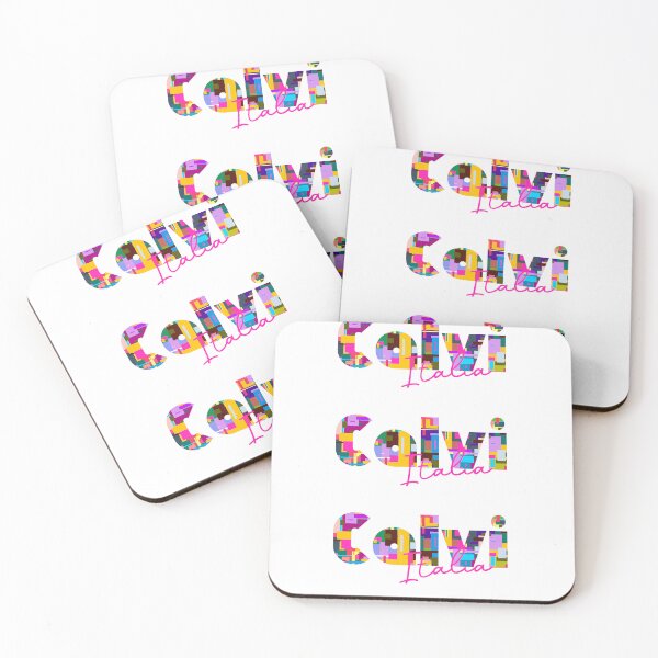 Item preview, Calvi, Benevento, Italy, Italia, colorful typography design for travellers designed and sold by Wanderful-roads.
