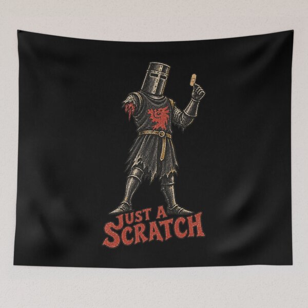 Item preview, Black Knight Just a Scratch designed and sold by Pandaburba.
