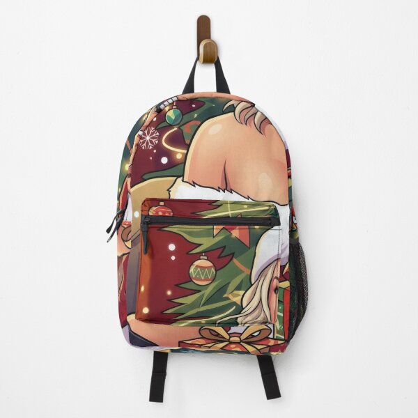 Item preview, Blonde Santa Girl Christmas Tree Holiday Art designed and sold by MoArtShop.