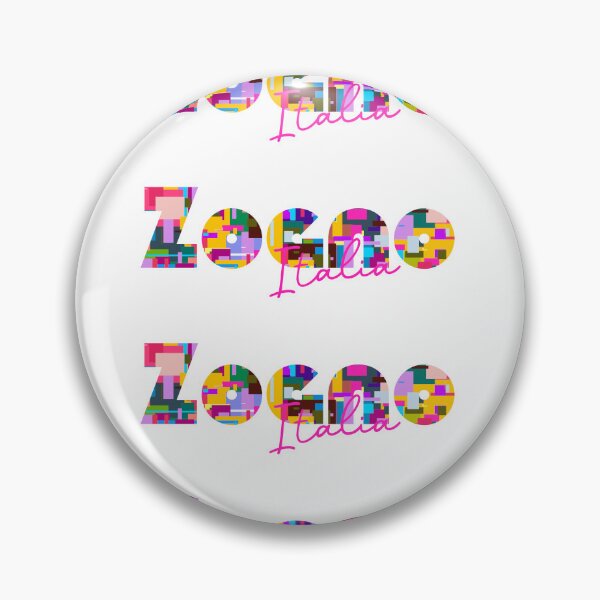 Item preview, Zogno, Bergamo, Italy, Italia, colorful typography design for travellers designed and sold by Wanderful-roads.