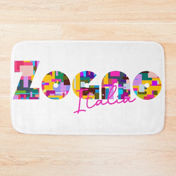 Item preview, Zogno, Bergamo, Italy, Italia, colorful typography design for travellers designed and sold by Wanderful-roads.